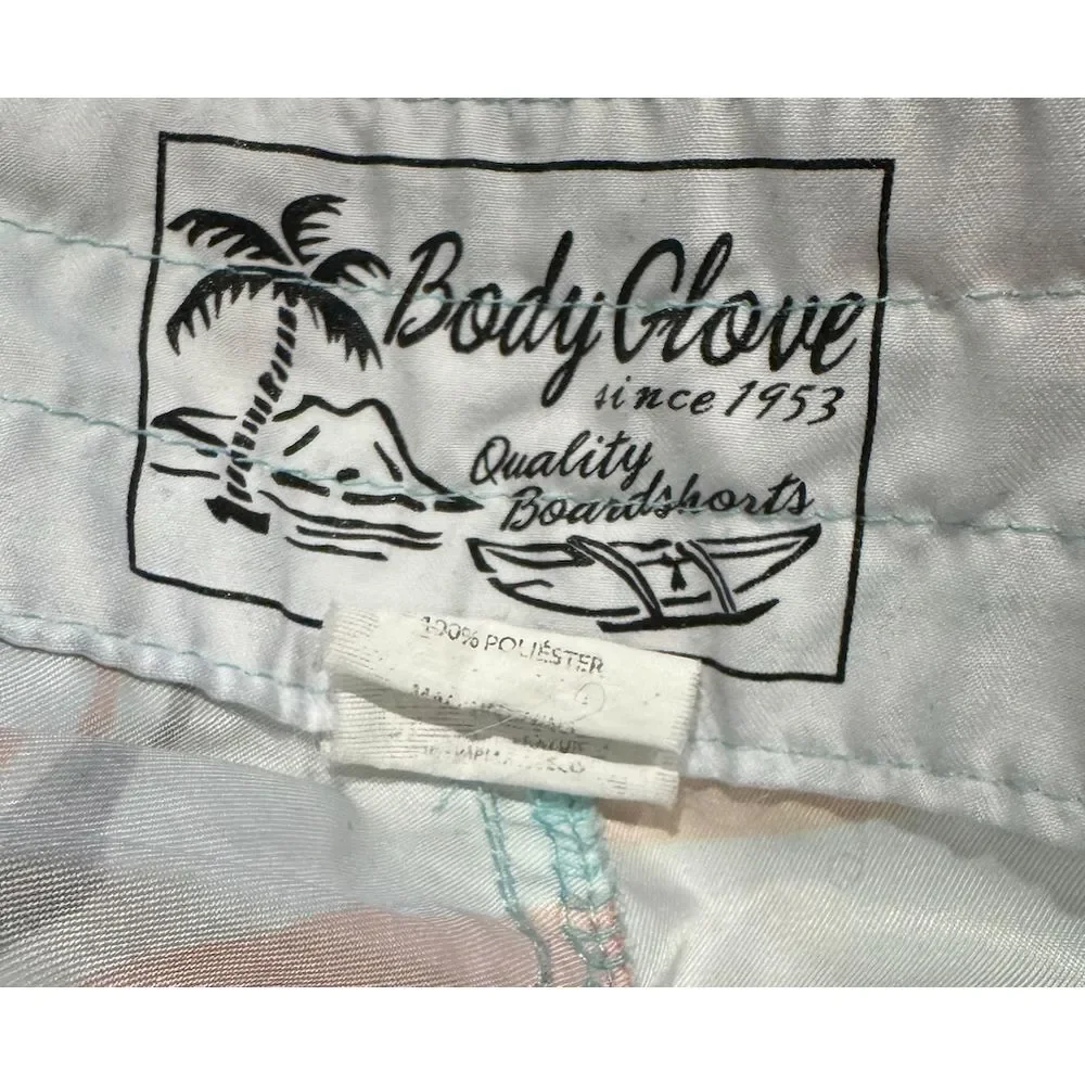 Body Glove Board Shorts Mens 31 Waist Floral Flower Plants Design‎